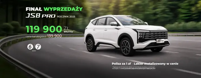 Korzyści na rocznik 2025 JS8 PRO już za 119 900 zł brutto