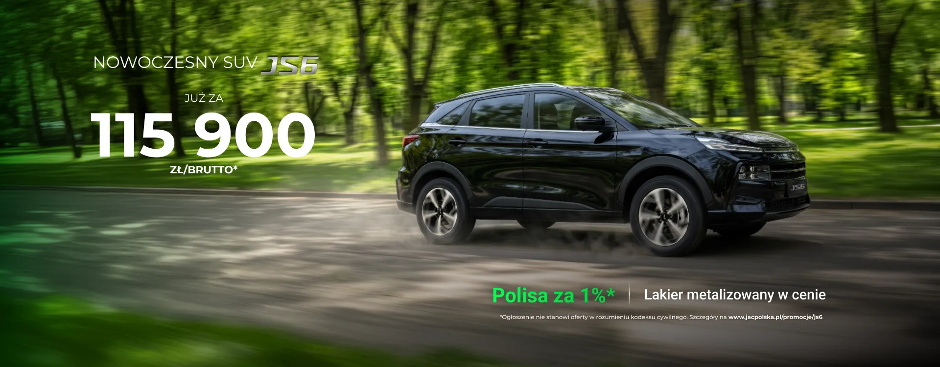 Wyjątkowa oferta JS6 już za 115 900 zł brutto
