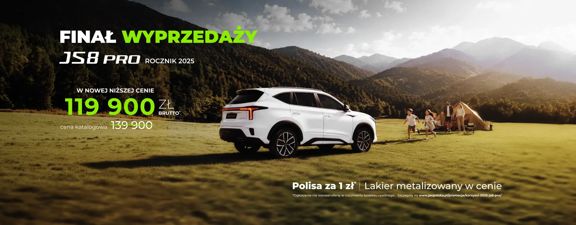 Korzyści na rocznik 2025 JS8 PRO już za 119 900 zł brutto